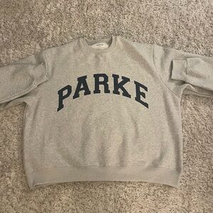 Parke Varisty Crewneck; Grey & Navy; size: XXL (never worn!!!)
